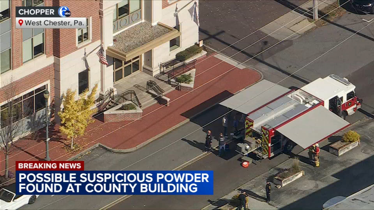 Hazmat team responds after report of possible suspicious powder at county building in West Chester
       — Malvern Sports news