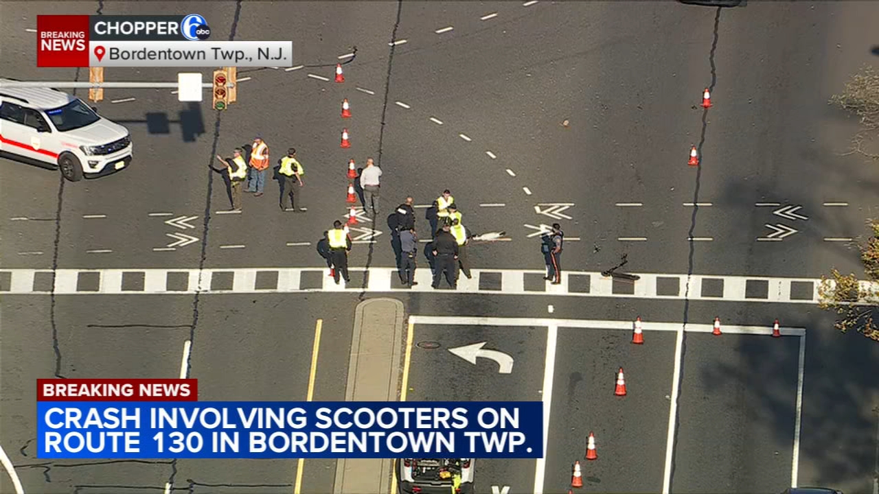Multiple scooter riders reportedly struck in Bordentown Twp., NJ
       — 6ABC Action News (Philadelphia)