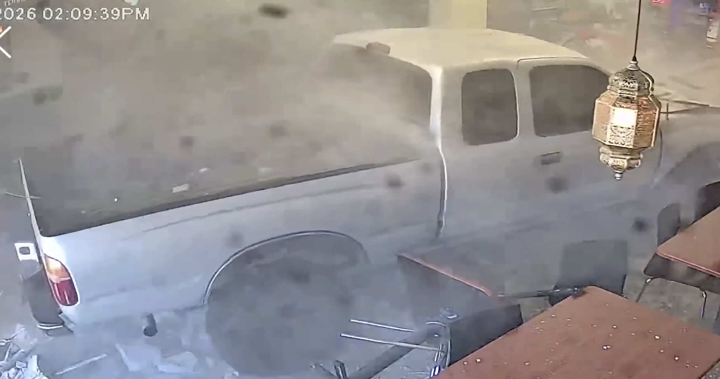 Watch: Suspected drunk driver crashes truck into California restaurant — Malvern Dining news